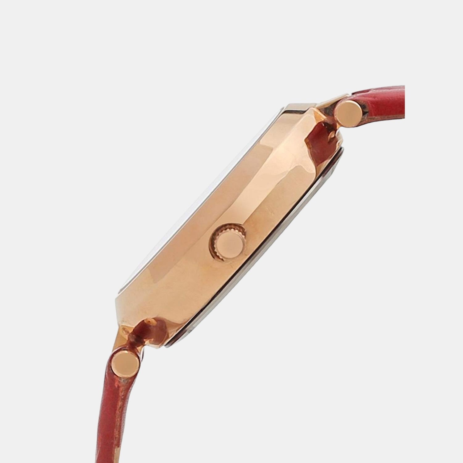 Timex Women Round Red watch