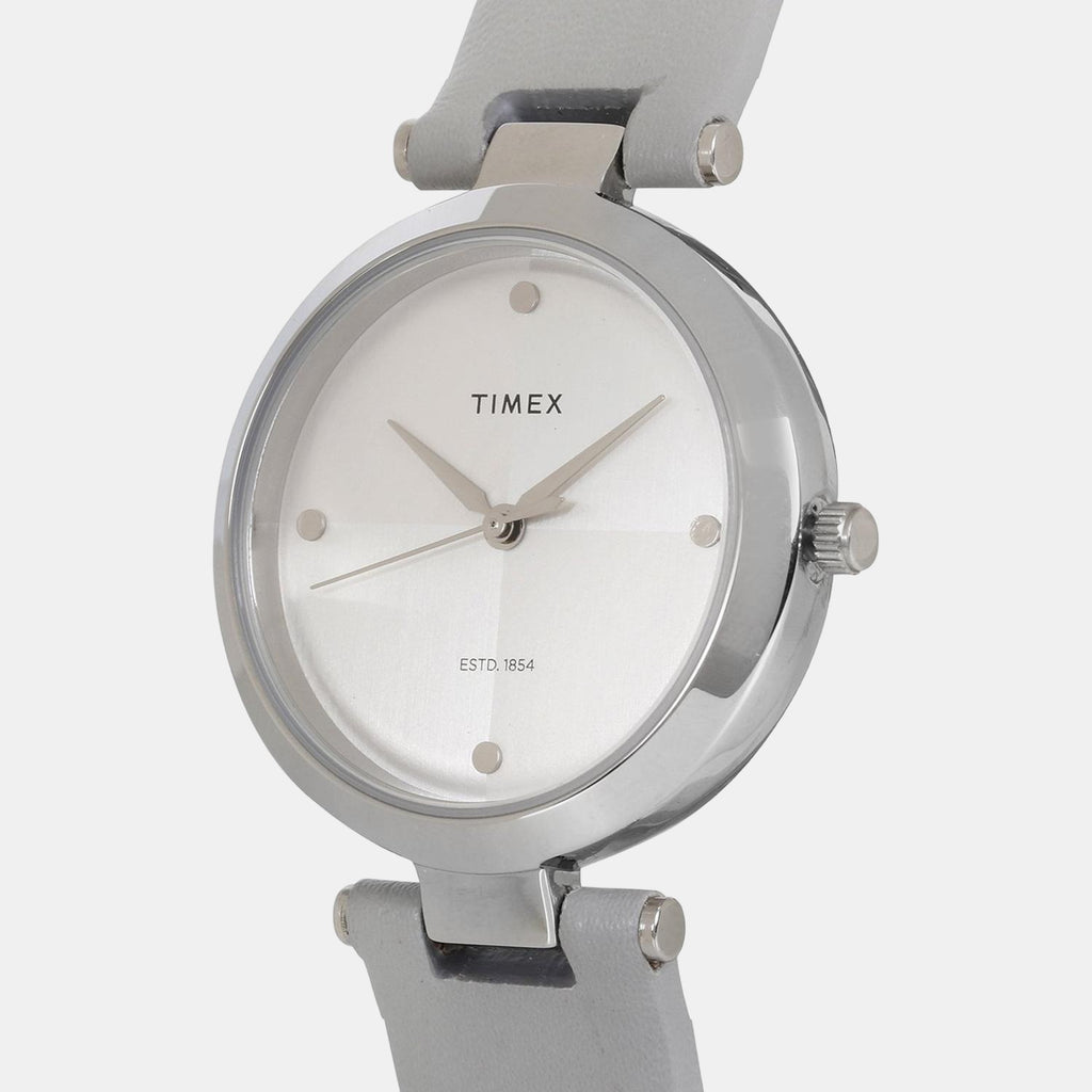 Timex Women Round Silver watch
