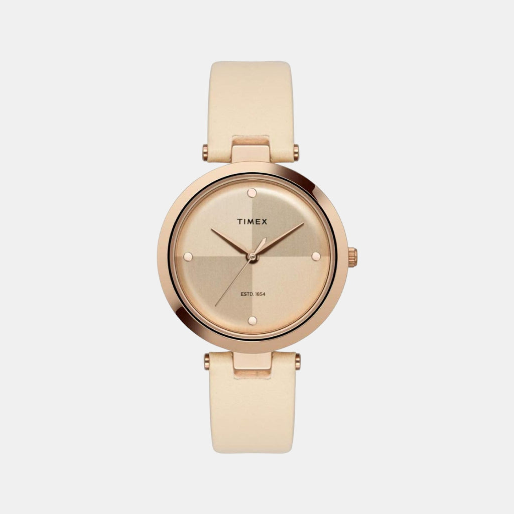 Timex Round Rose Gold Analog watch