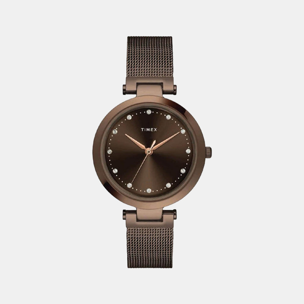 Timex Round Brown Analog watch