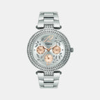 Timex Round Silver Chronograph watch