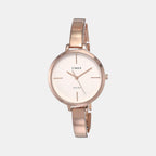 Timex Round Beige Analog watch