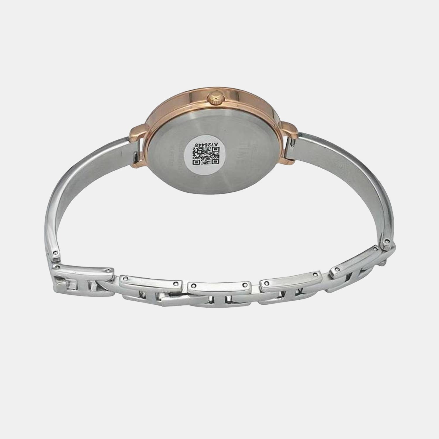 Timex Women Round Silver watch