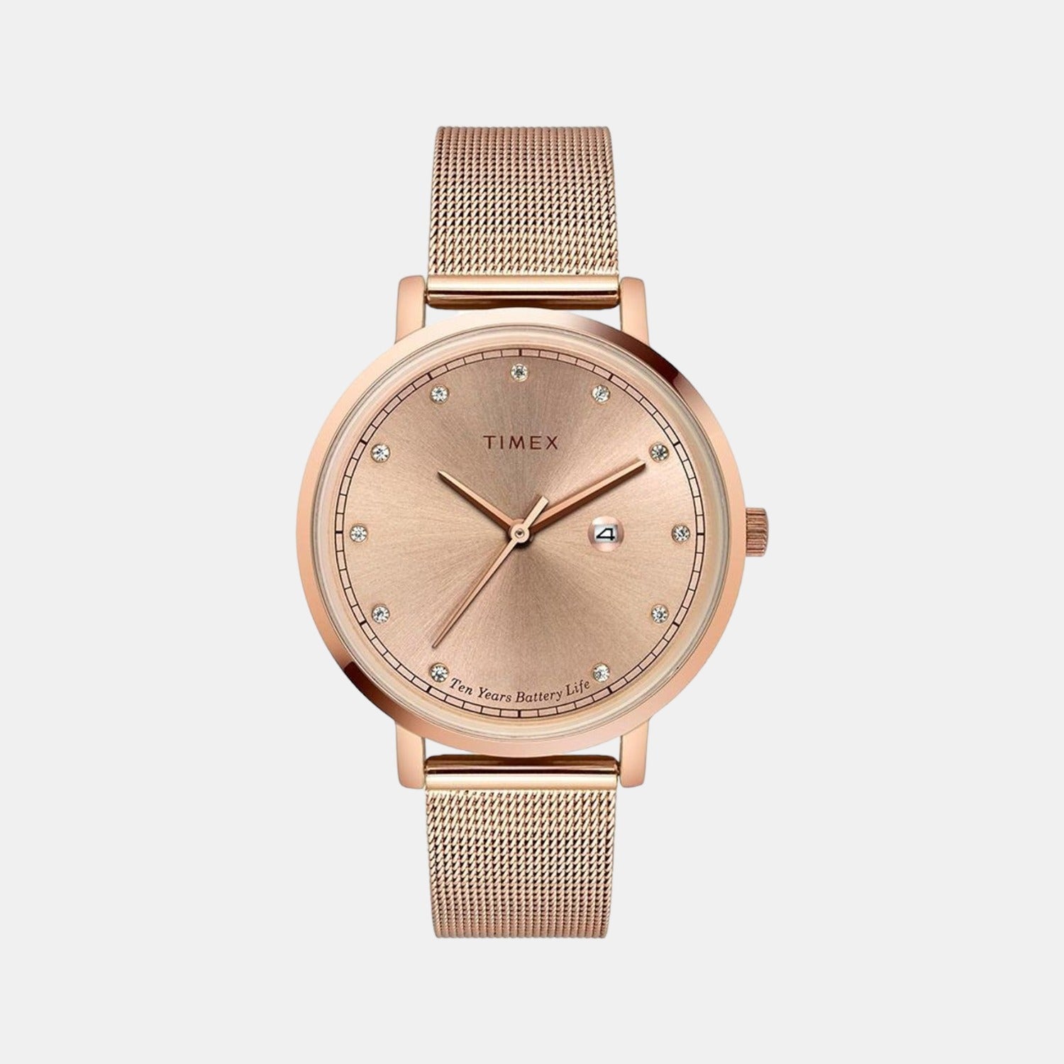 Timex Round Rose Gold Analog watch