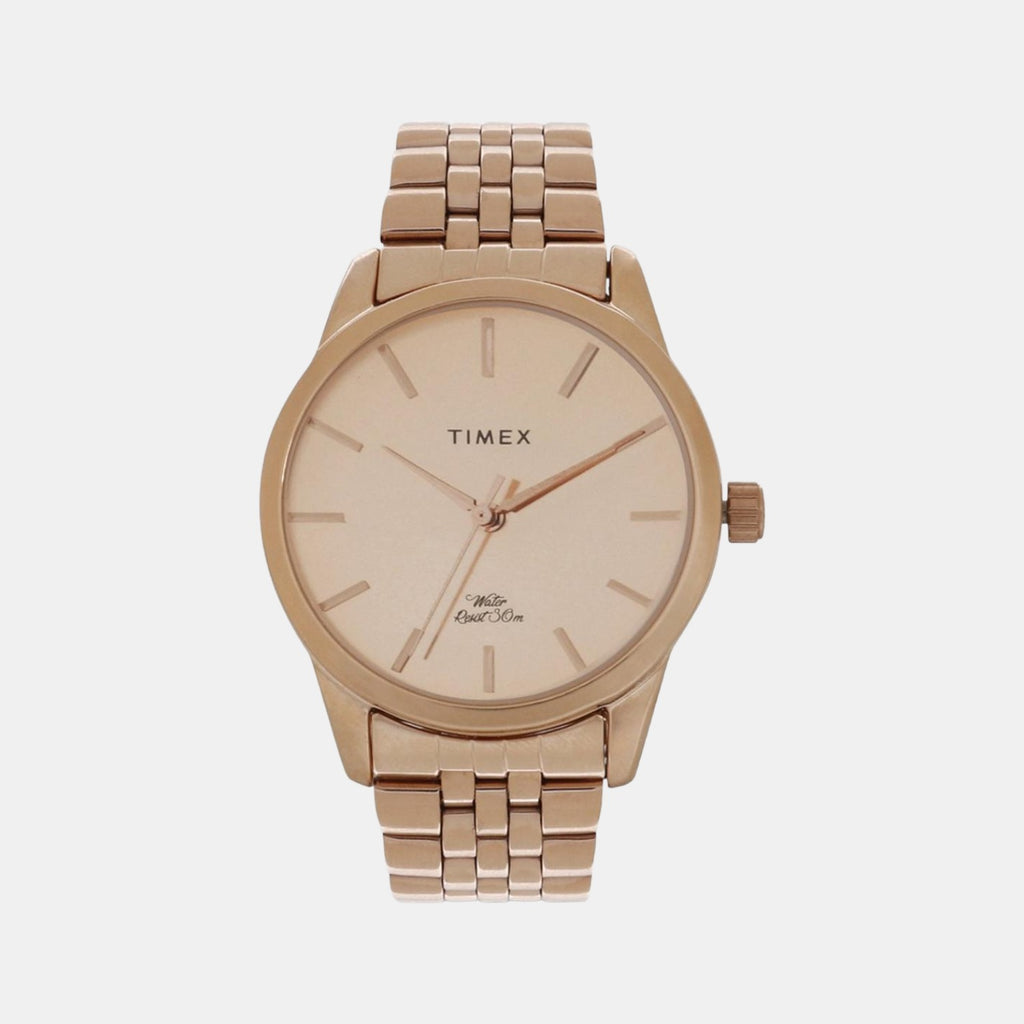 Timex Round Rose Gold Analog watch