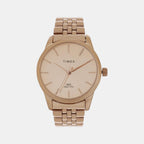 Timex Round Rose Gold Analog watch