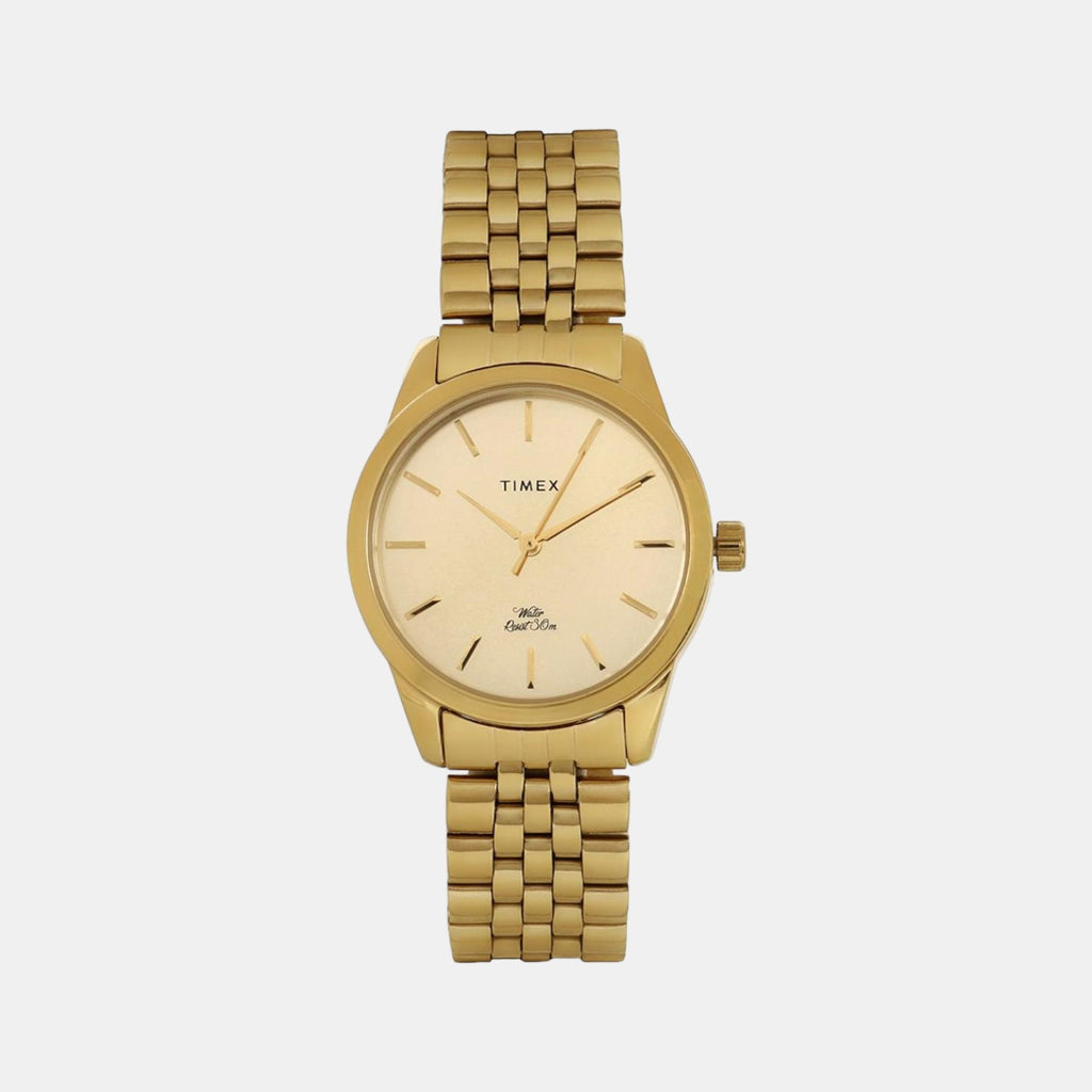 Timex Round Gold Analog watch