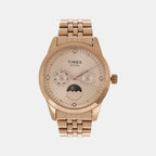 Timex Round Rose Gold Chronograph watch