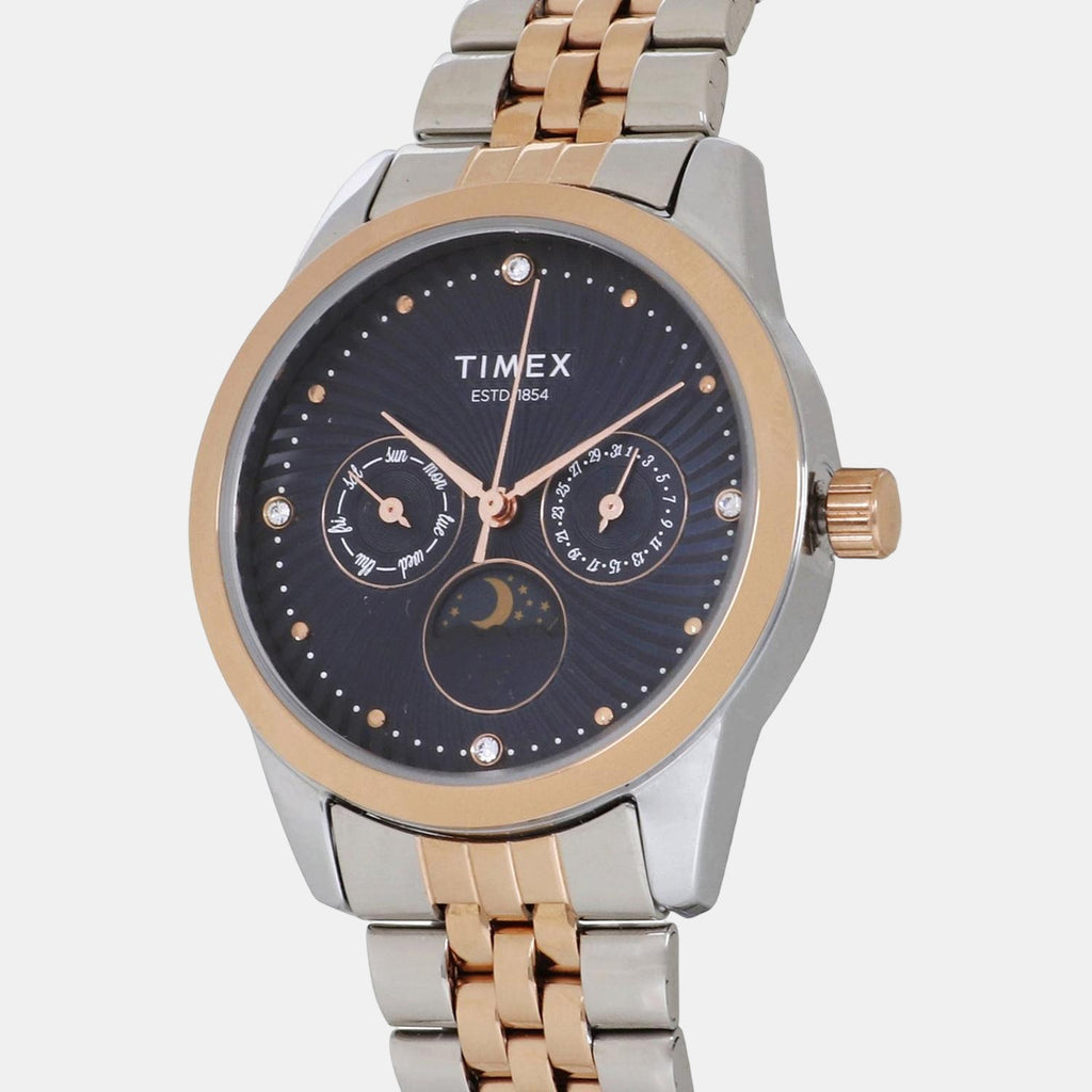 Timex Women Round Blue watch