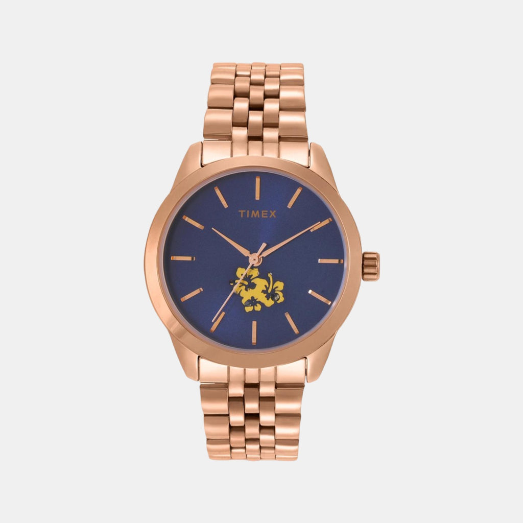 Timex Round Blue Analog watch
