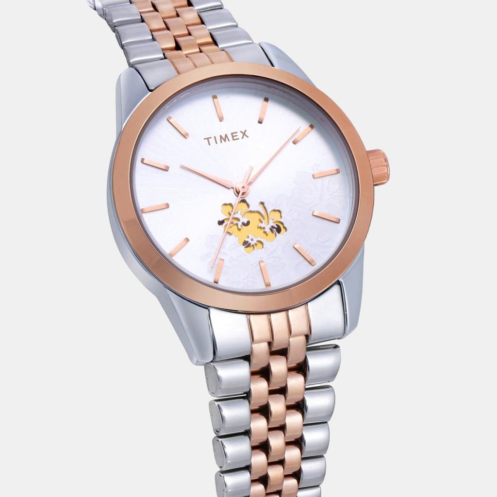 Timex Women Round White watch
