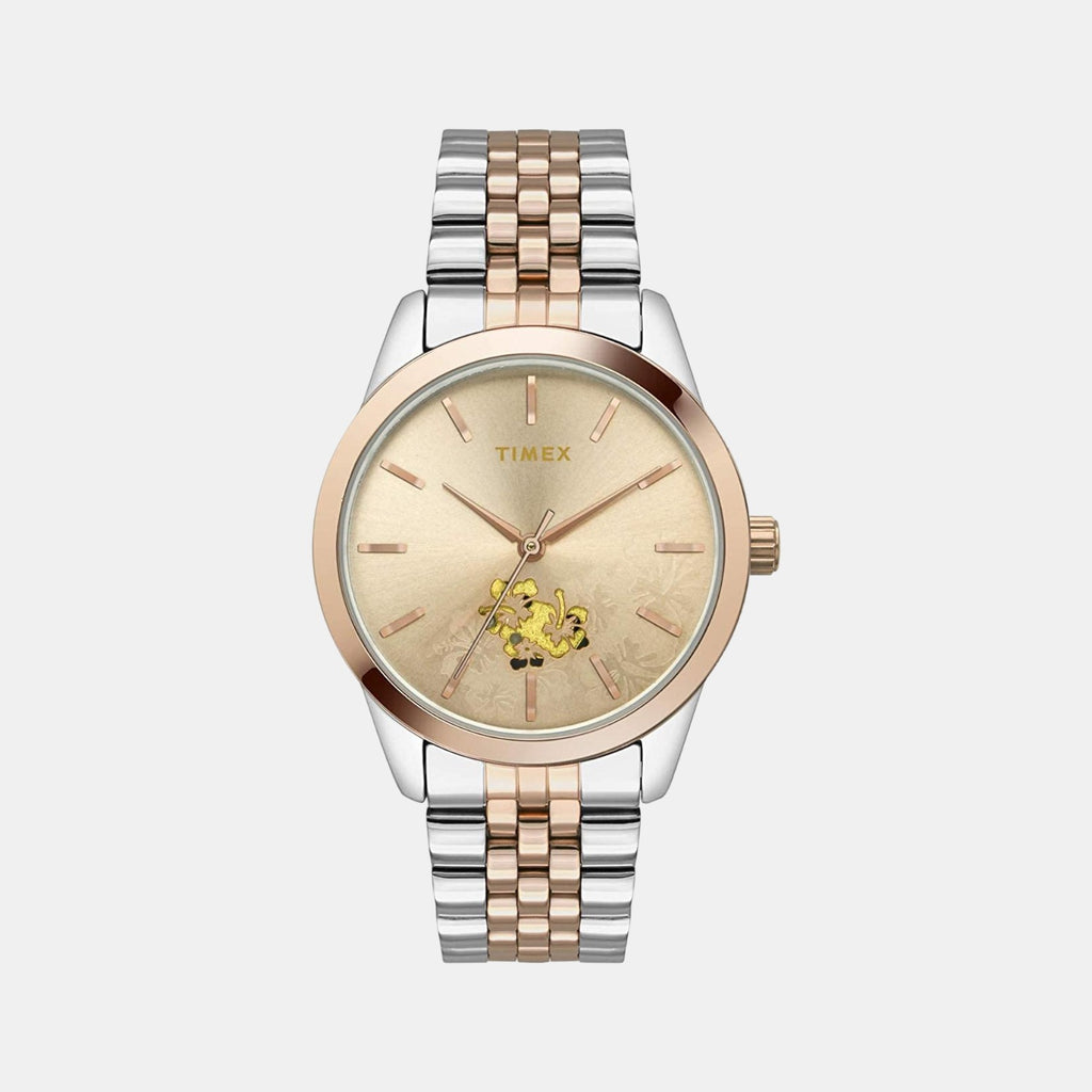 Timex Round Rose Gold Analog watch