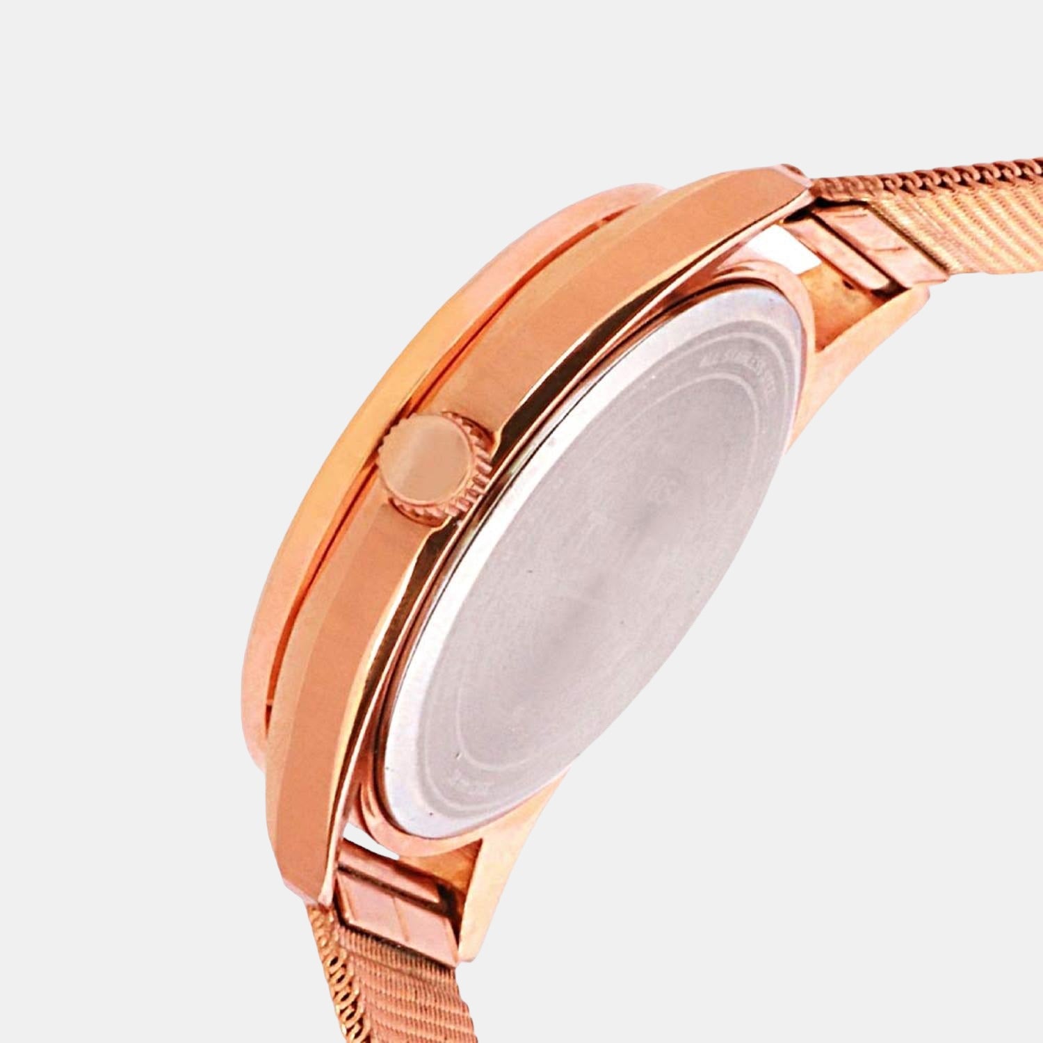 Timex Women Round Rose Gold watch
