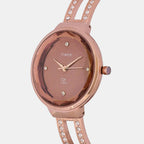Timex Women Round Brown watch