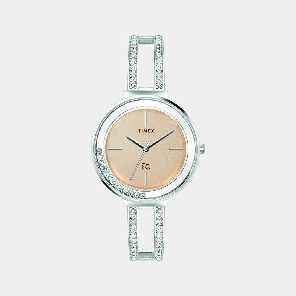 Timex Round Rose Gold Analog watch