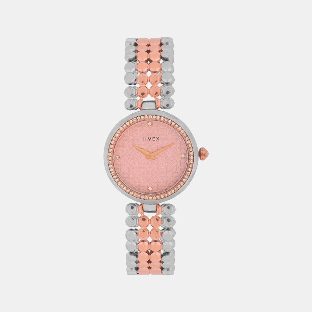 Timex Round Pink Analog watch