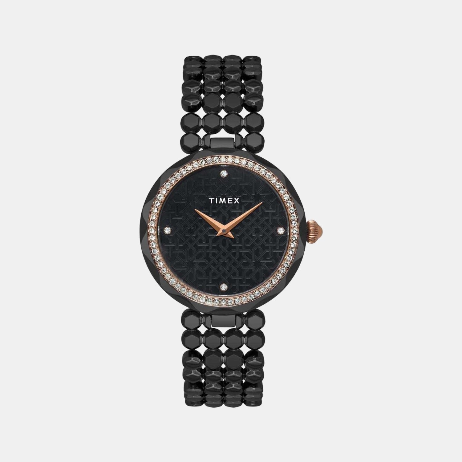 timex-brass-black-analog-female-watch-twel13909