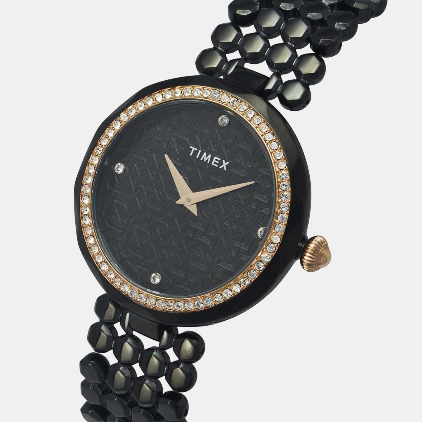 timex-brass-black-analog-female-watch-twel13909