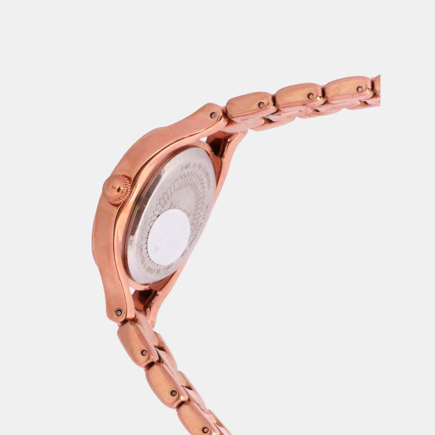 Timex Women Round Rose Gold watch