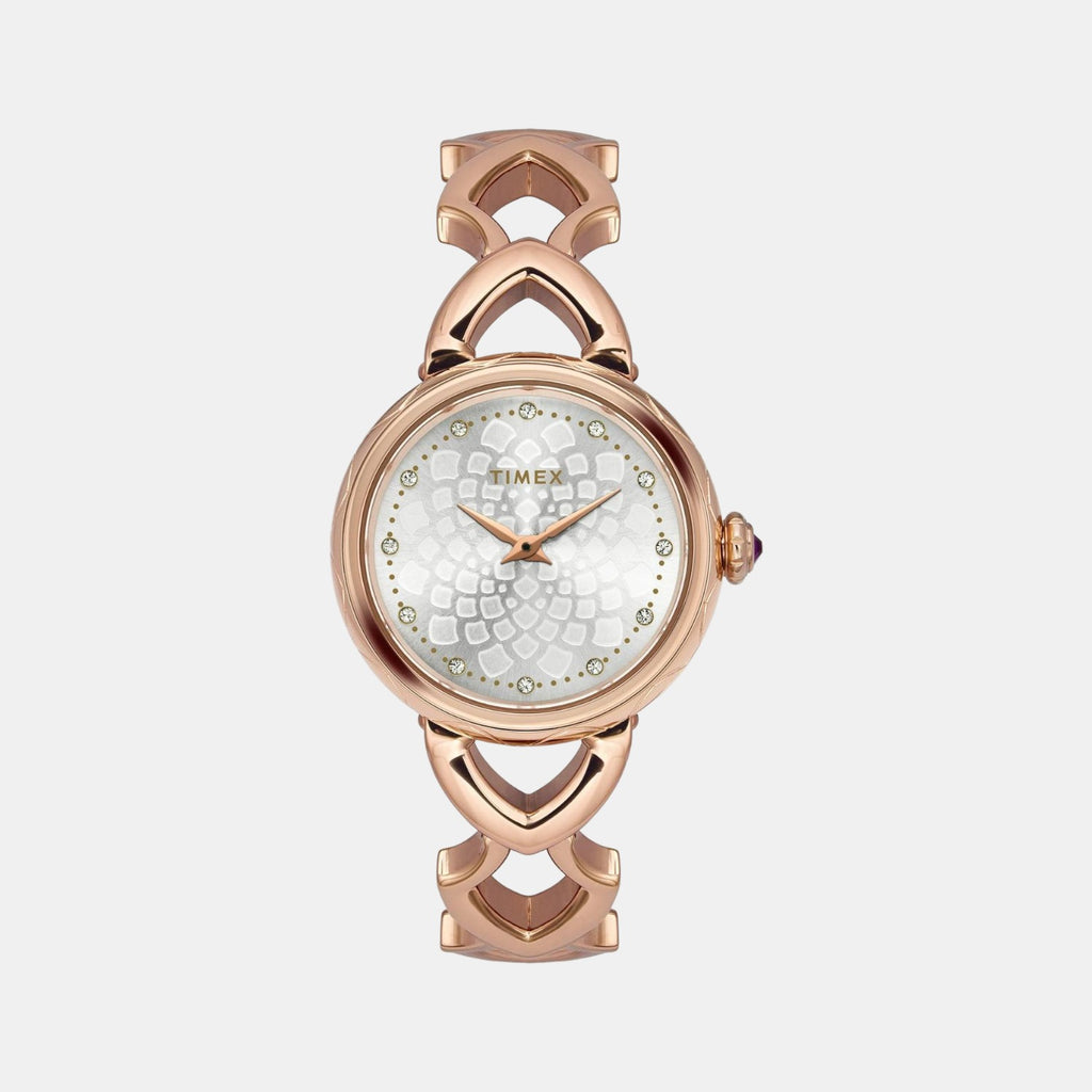 Timex Round Silver Analog watch