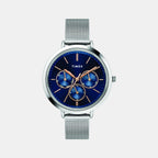 Timex Round Blue Chronograph watch