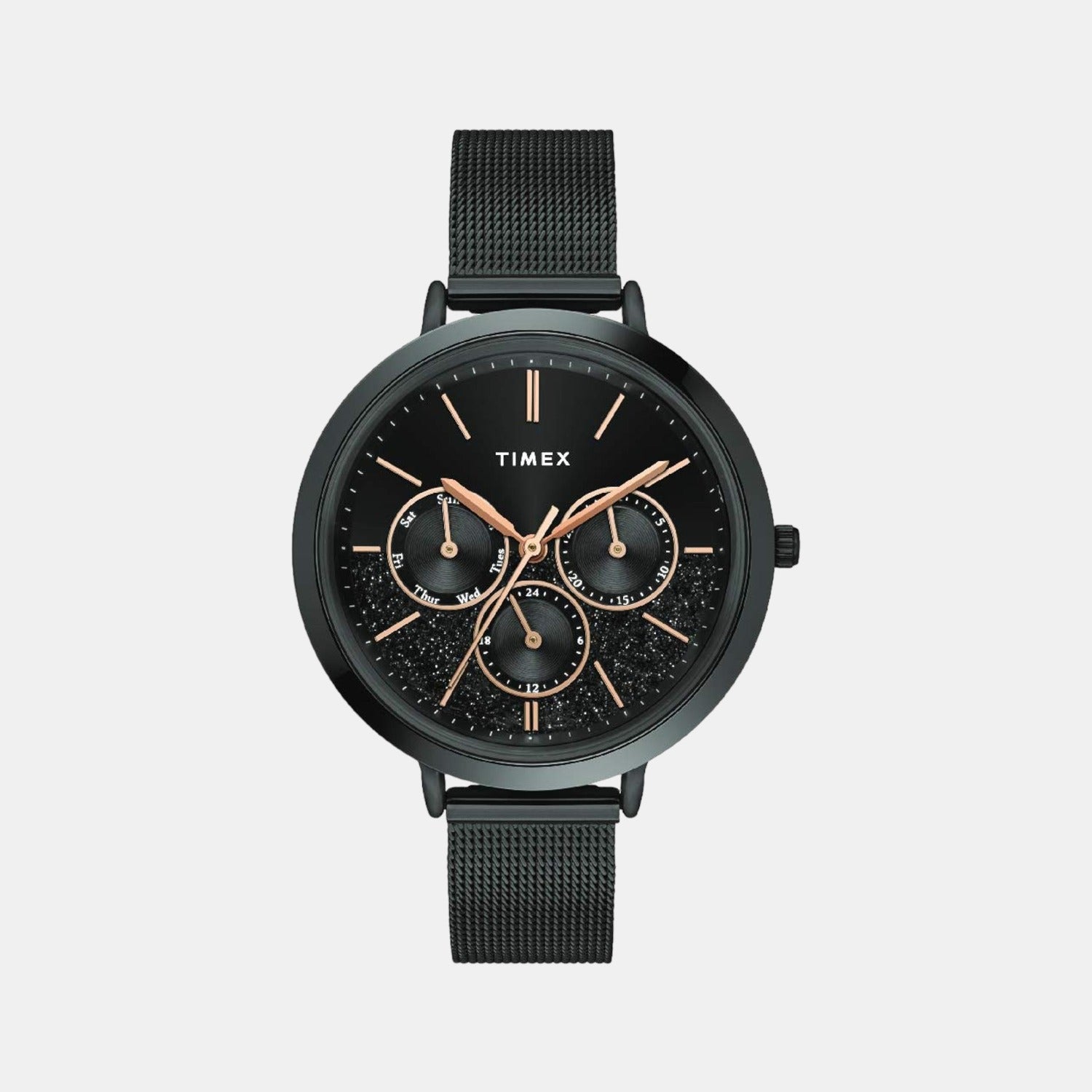 Timex Round Black Multi-Function watch