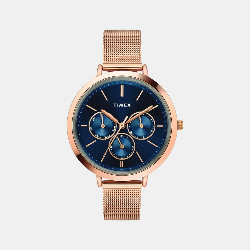Timex Round Blue Chronograph watch