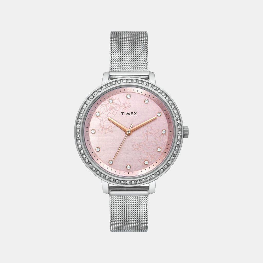 Timex Round Pink Analog watch