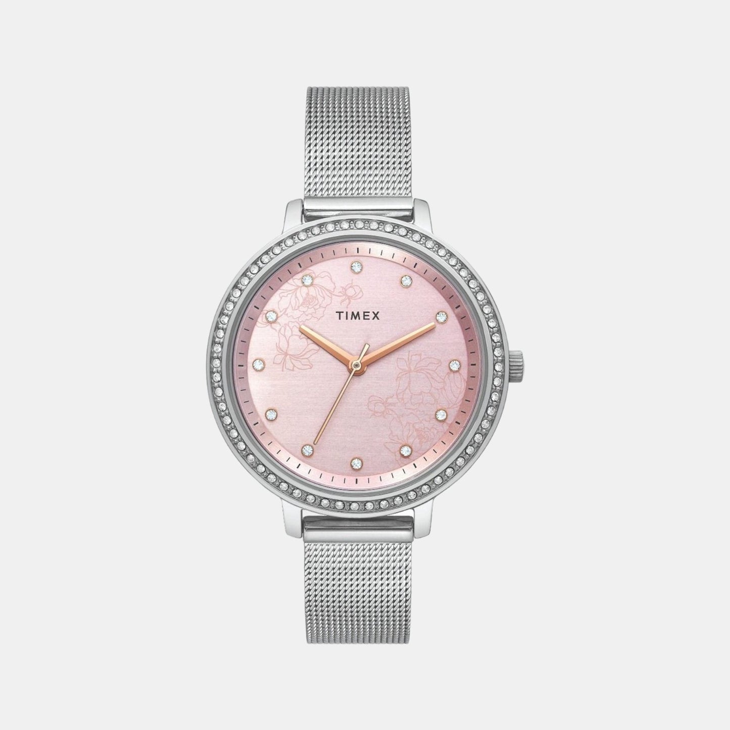 Female Pink Analog Stainless Steel Watch TWEL14700