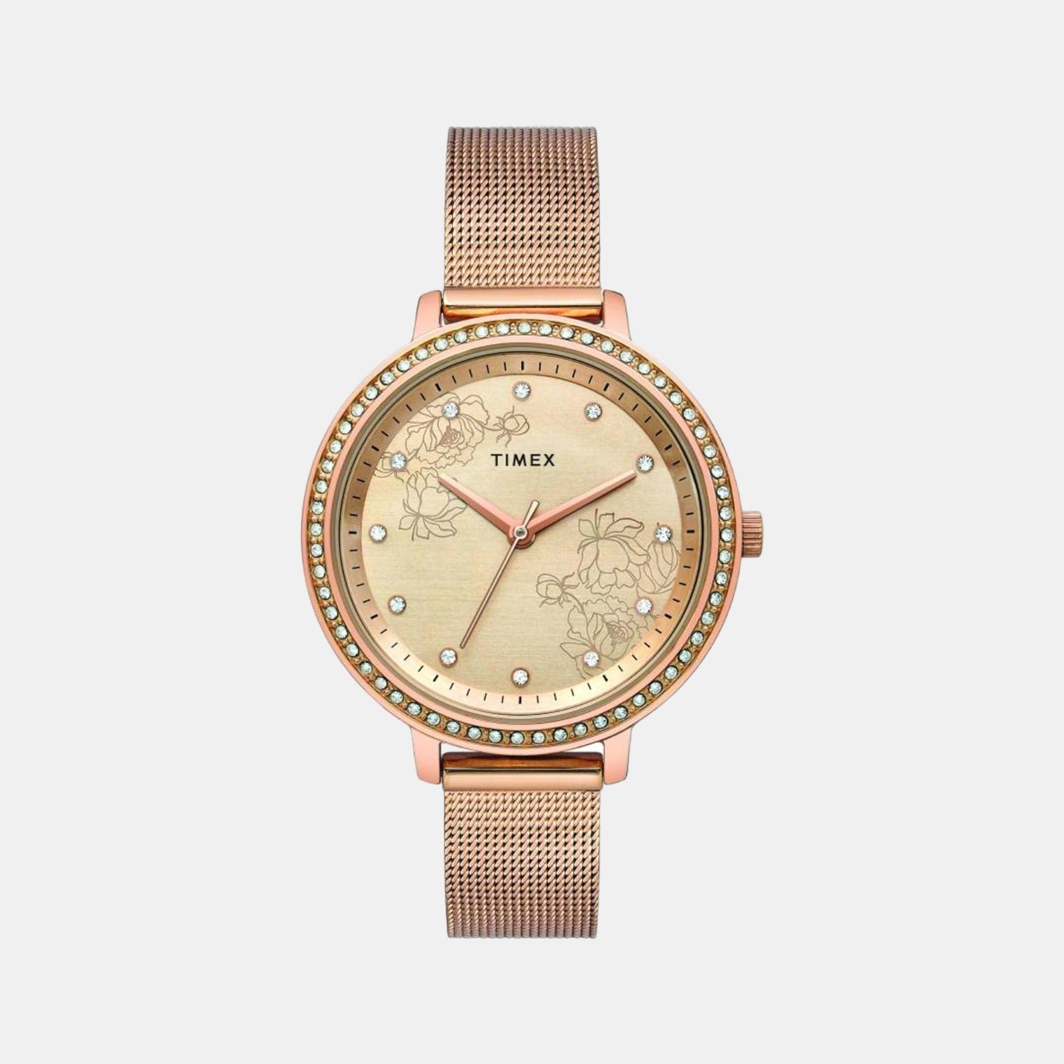 Timex Round Rose Gold Analog watch