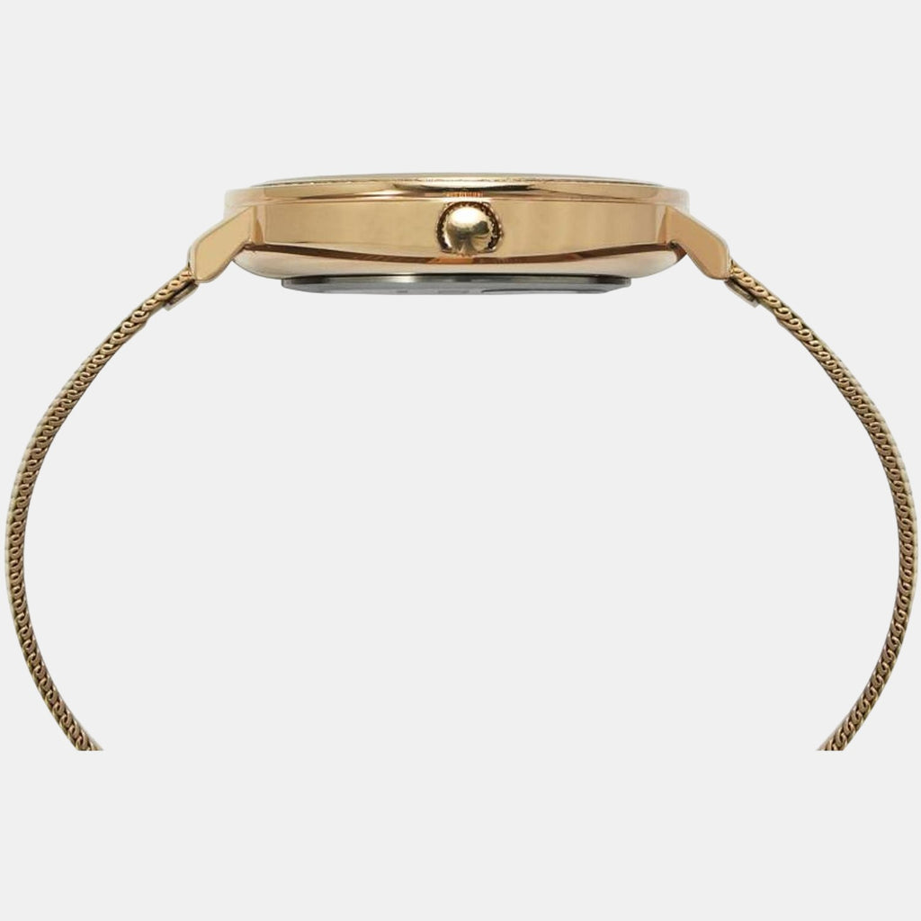 Timex Women Round Rose Gold watch