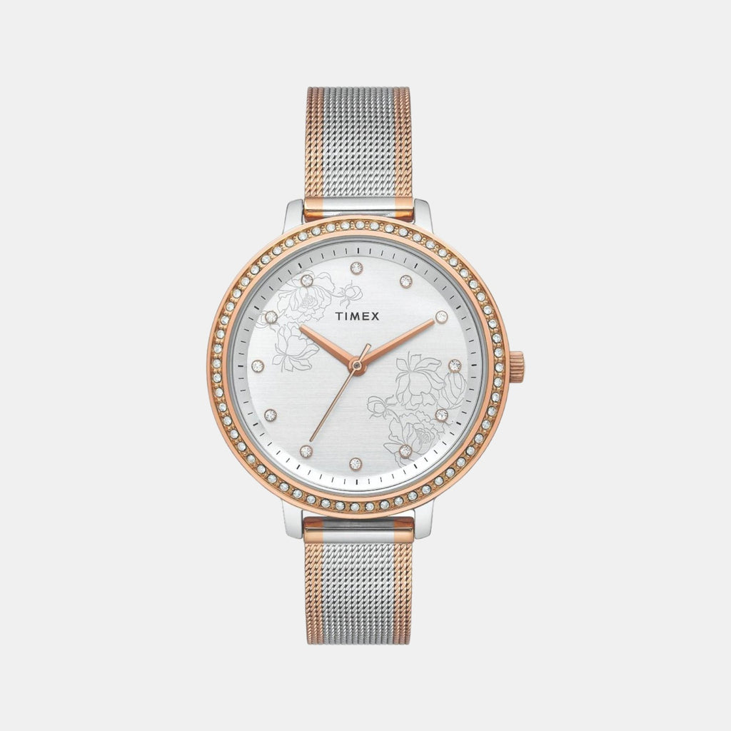 Timex Round Silver Analog watch