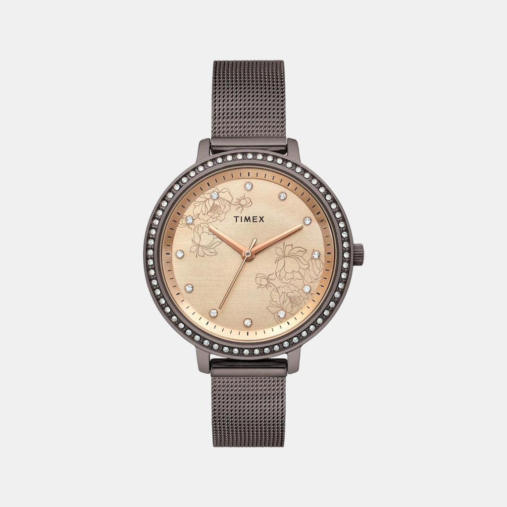 Timex Round Rose Gold Analog watch