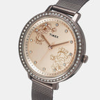Timex Women Round Rose Gold watch