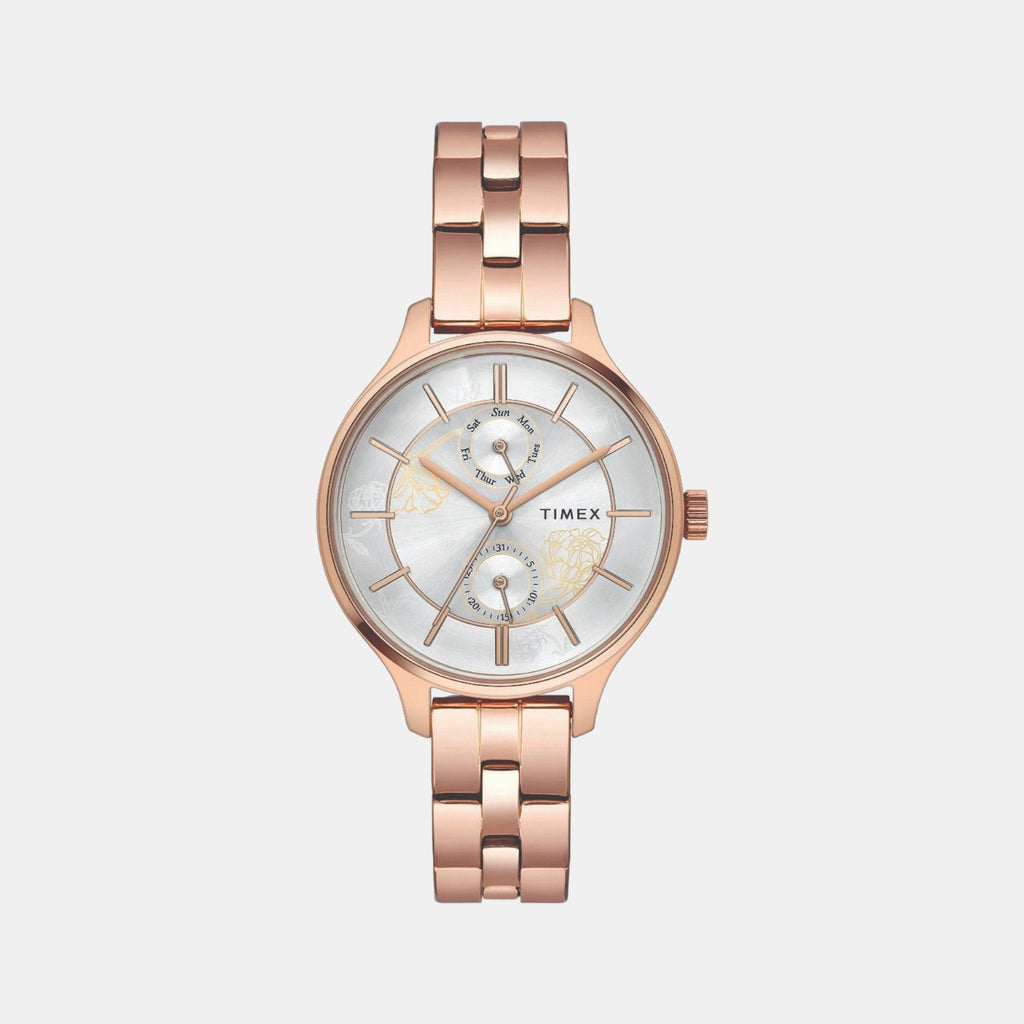 Timex Round Silver Chronograph watch
