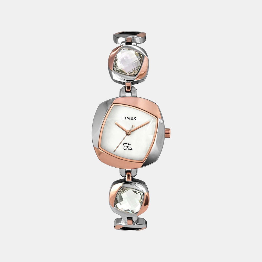 Timex Round Mother Of Pearl Analog watch