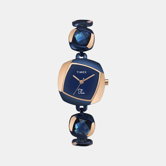 Female Blue Analog Stainless Steel Watch TWEL15005