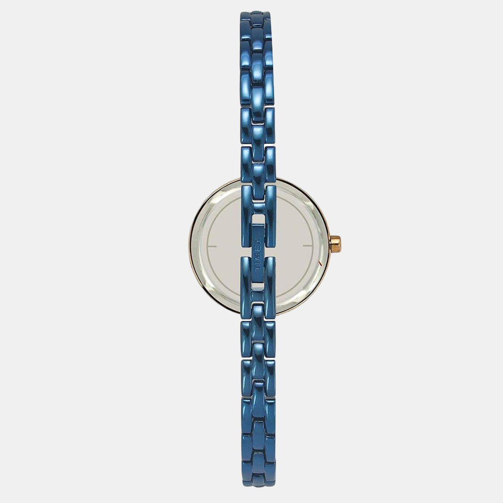 Timex Women Round Blue watch