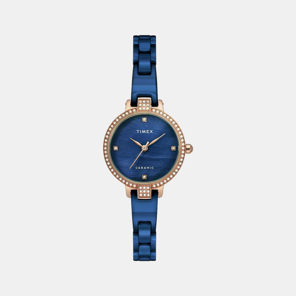 Timex Round Blue Analog watch