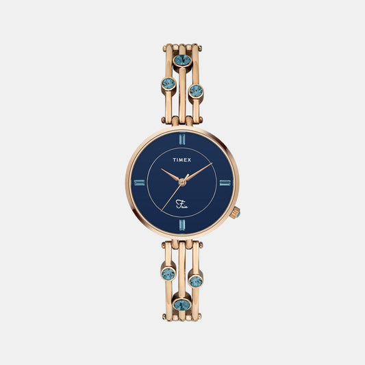 Female Blue Analog Stainless Steel Watch TWEL16002