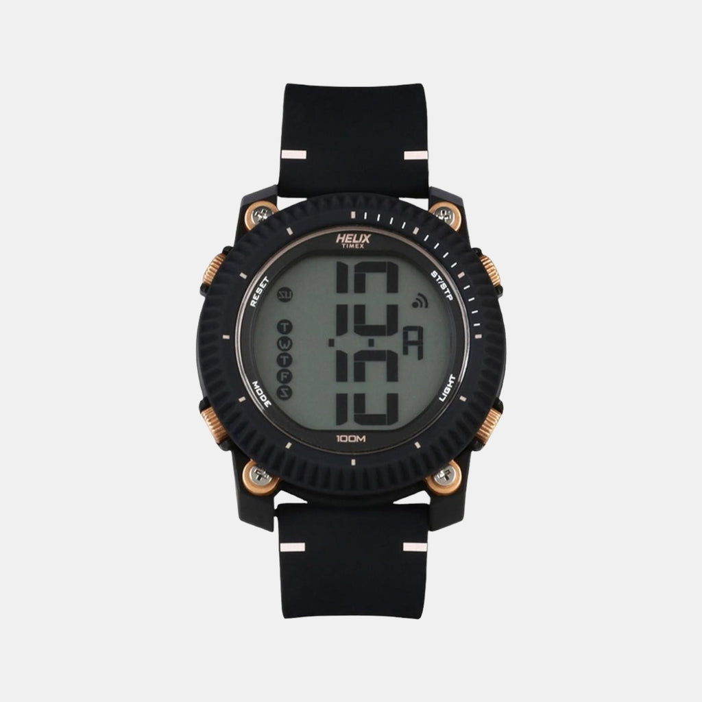 Helix Round Black Analog watch