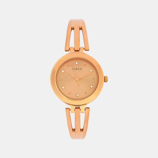 Female Gold Analog Stainless Steel Watch TWTL10304
