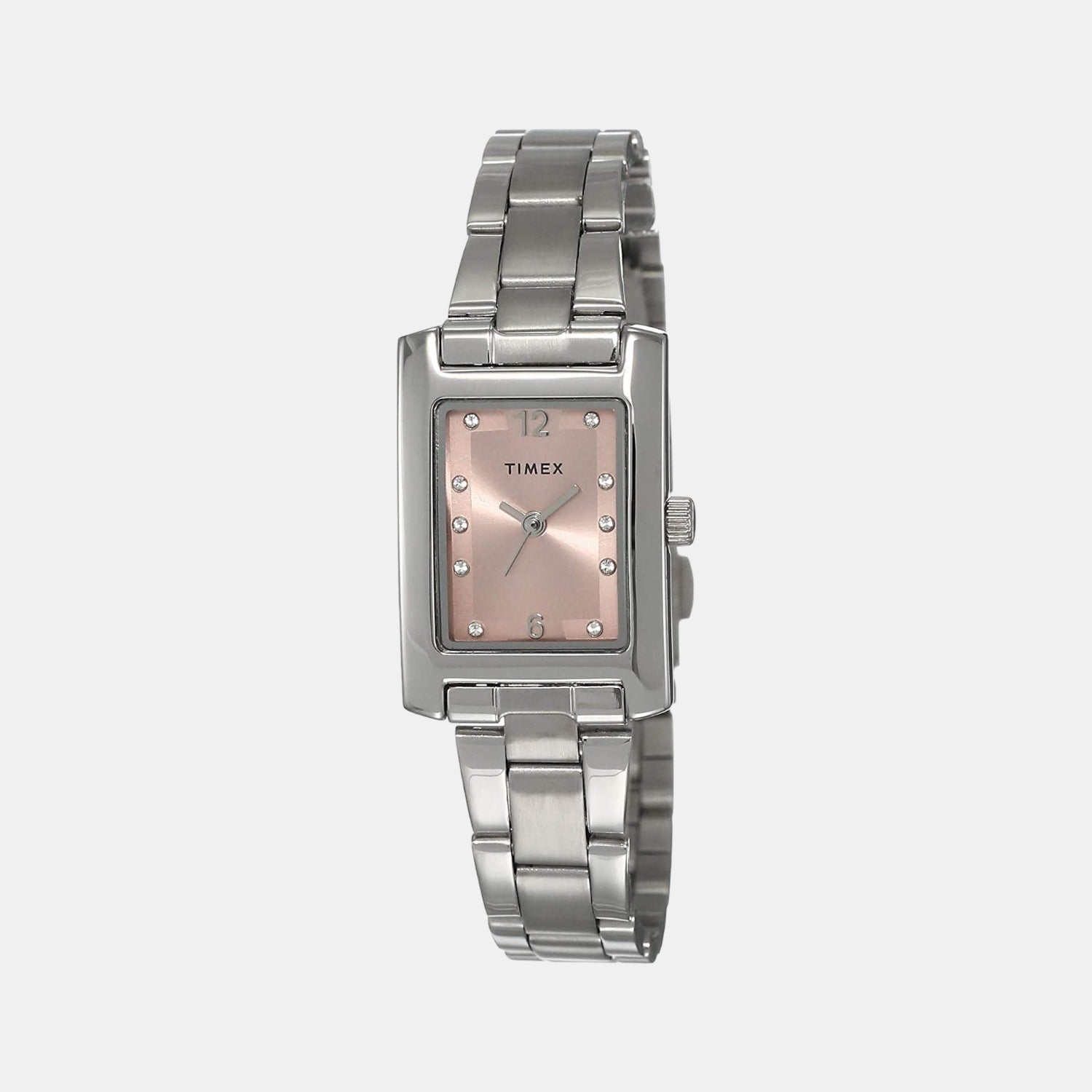 Timex Rectangular Pink Analog watch