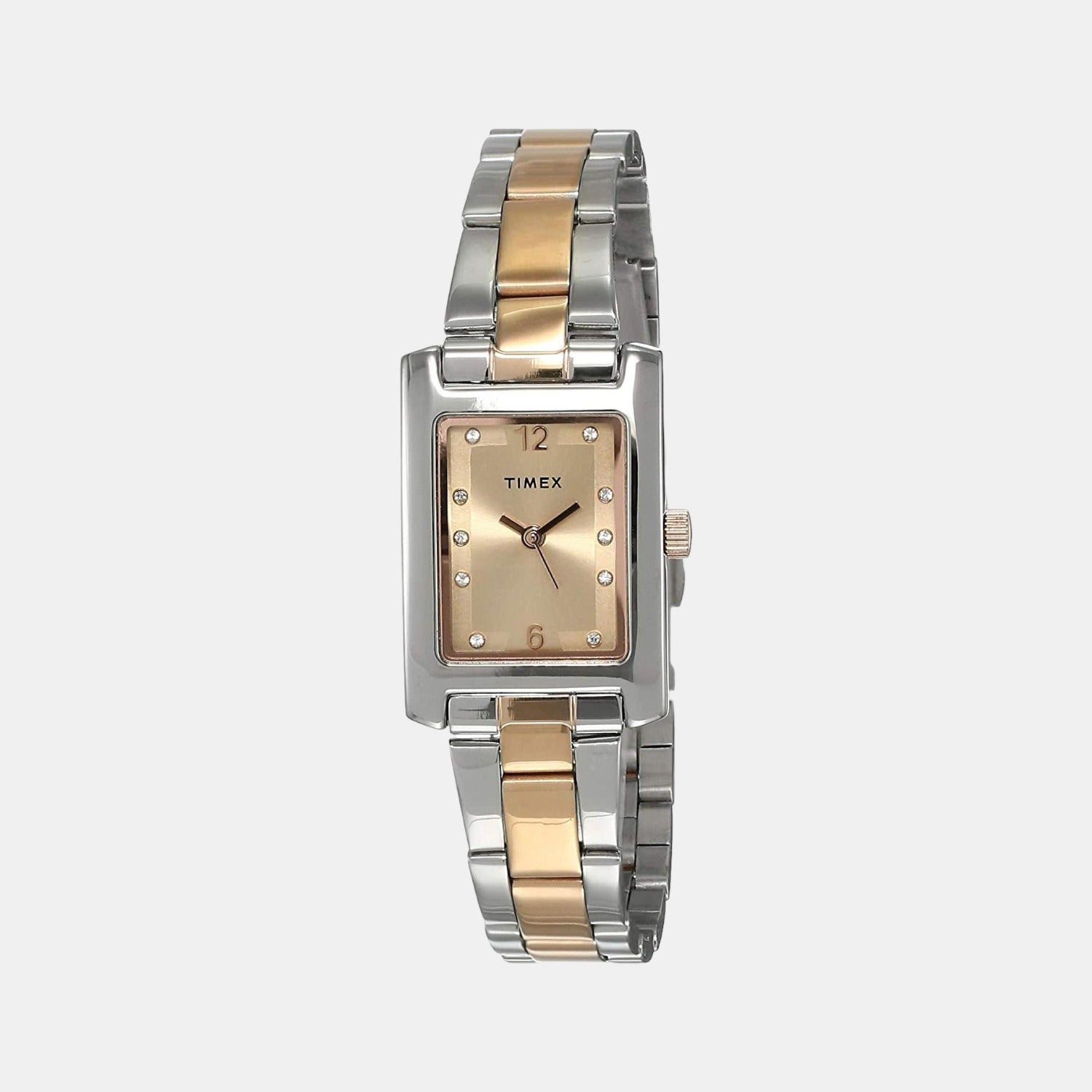 Timex Rectangular Rose Gold Analog watch