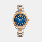 Versace Round Blue Analog watch