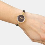 Obaku Women Round Brown watch
