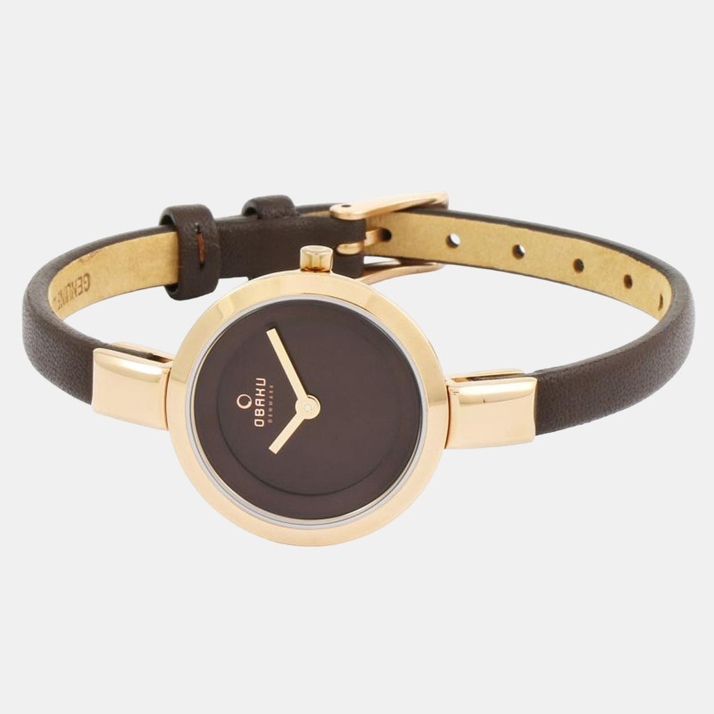 Obaku Round Quartz Analog Women watch