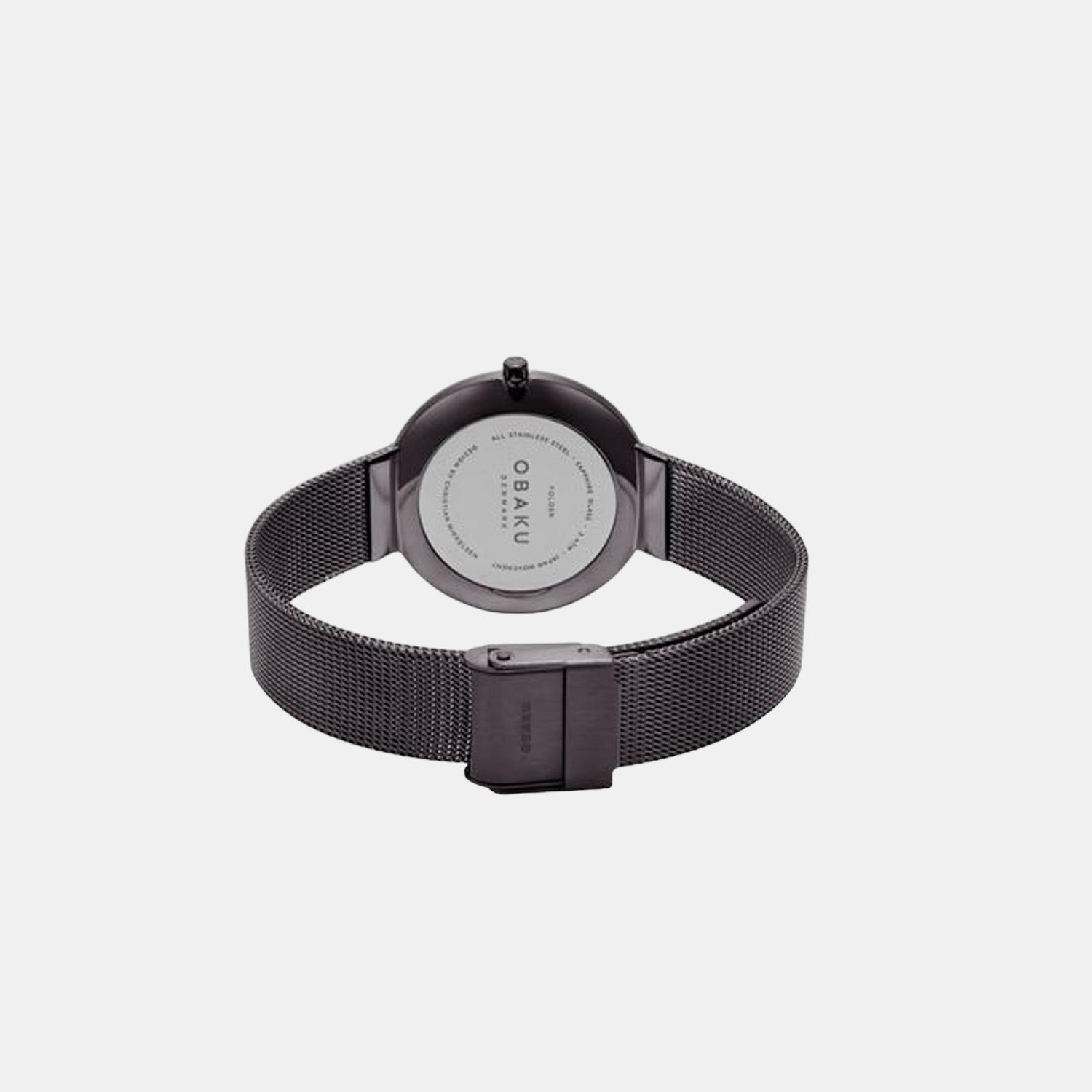 Obaku Men Round Black watch