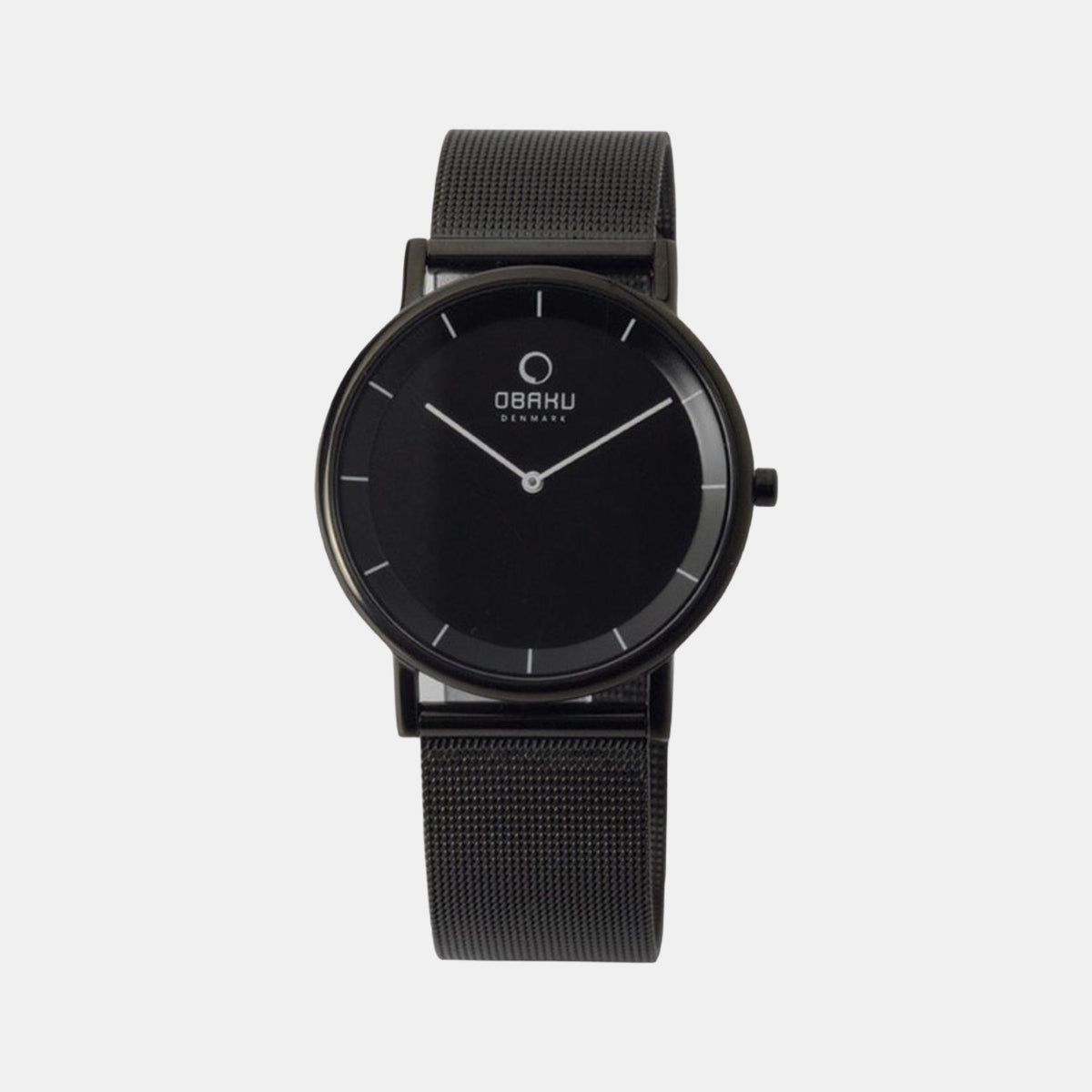 Obaku Round Black Analog watch