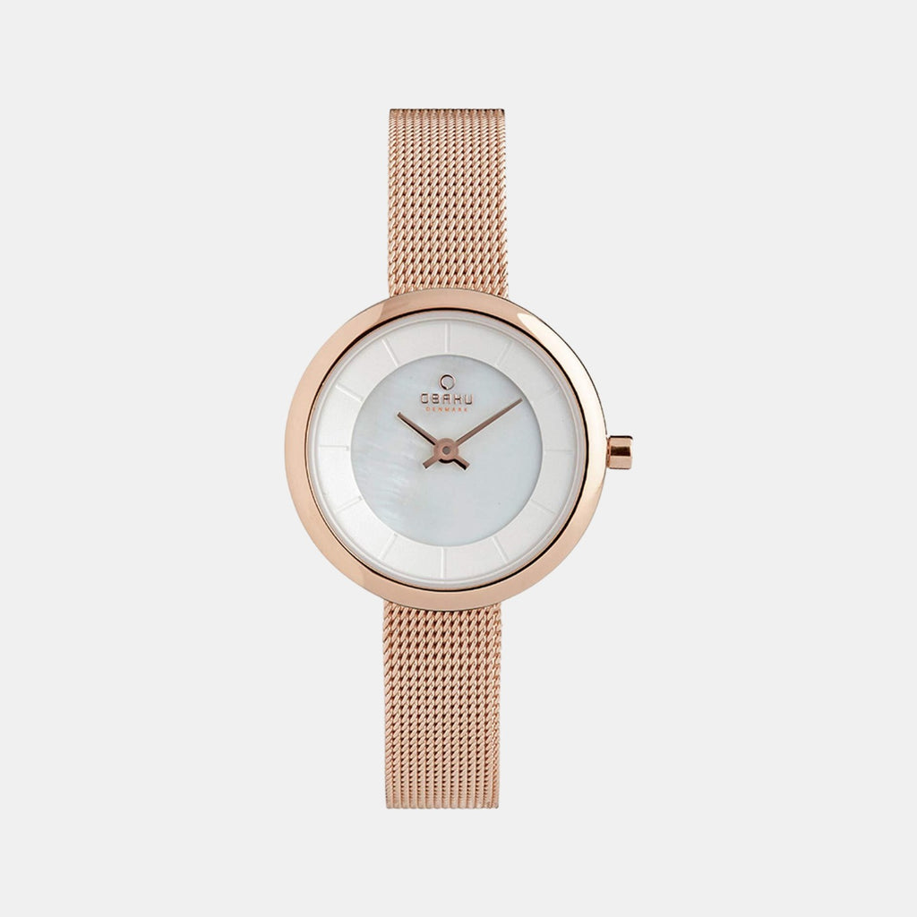 Obaku Round White Analog watch